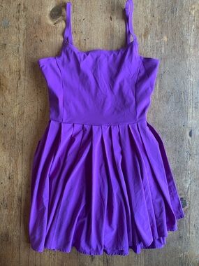 Outdoor Voices Bright Purple Strappy Active Dress